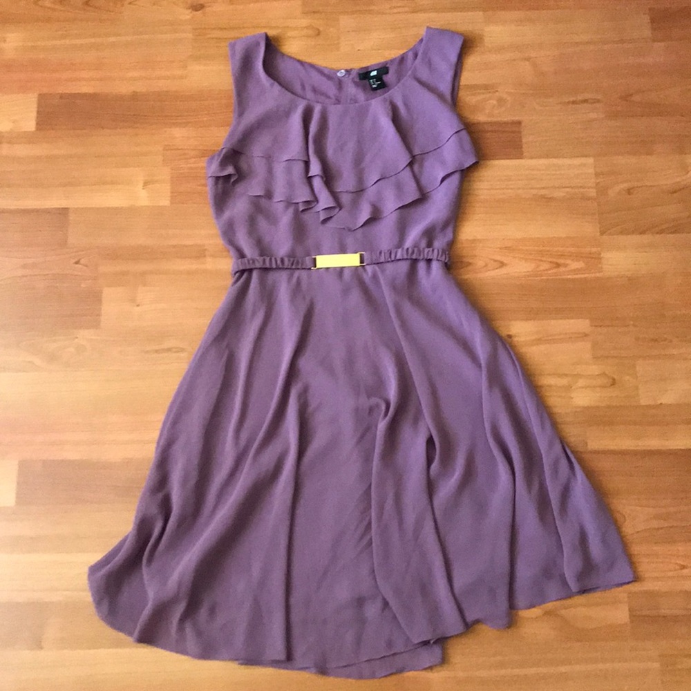Purple Ruffle Dress